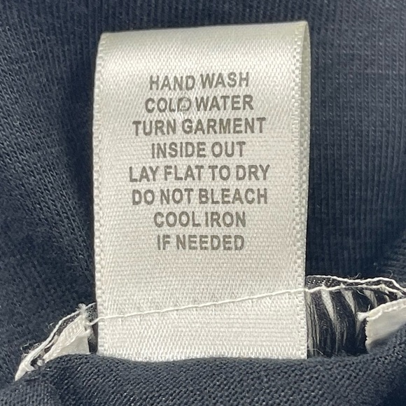 Caché Shirt Womens Medium Black Rayon Blend Faux Wrap Knit Cotton Lycra Stretch - Picture 10 of 10